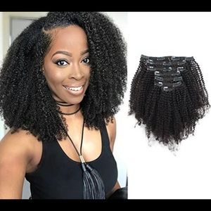 Sassina Real Remy Afro Coily Clip In Human Hair